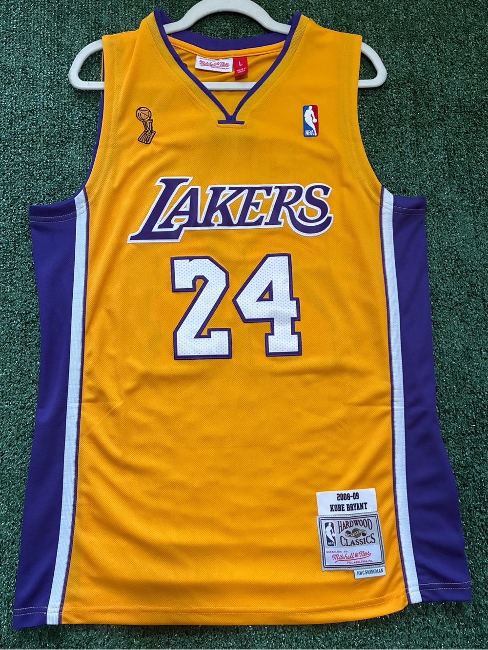 Los Angeles Lakers Kobe Bryant #24 Gold/Purple Retro Jersey